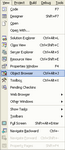 Visual Studio 2003 object explorer in the view menu