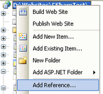 Visual Studio 2005 add a reference context menu